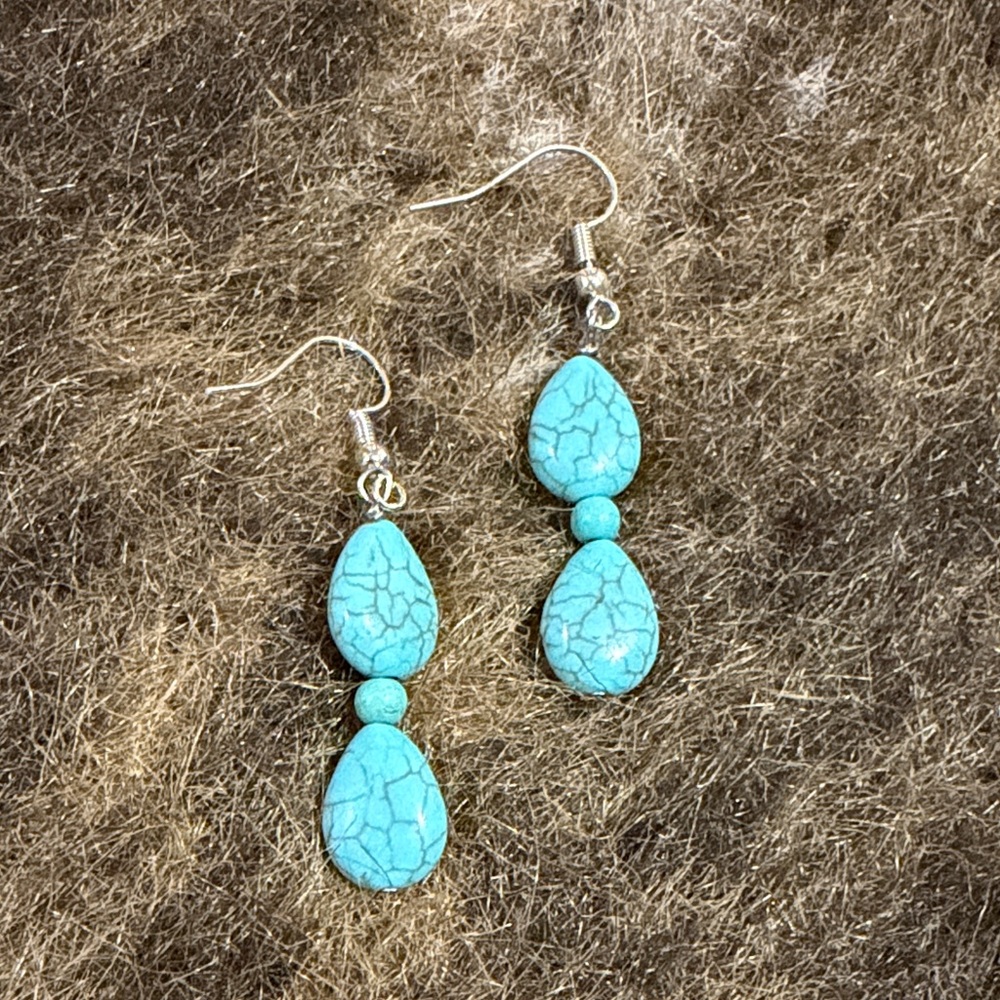 Turquoise Teardrop Earrings
